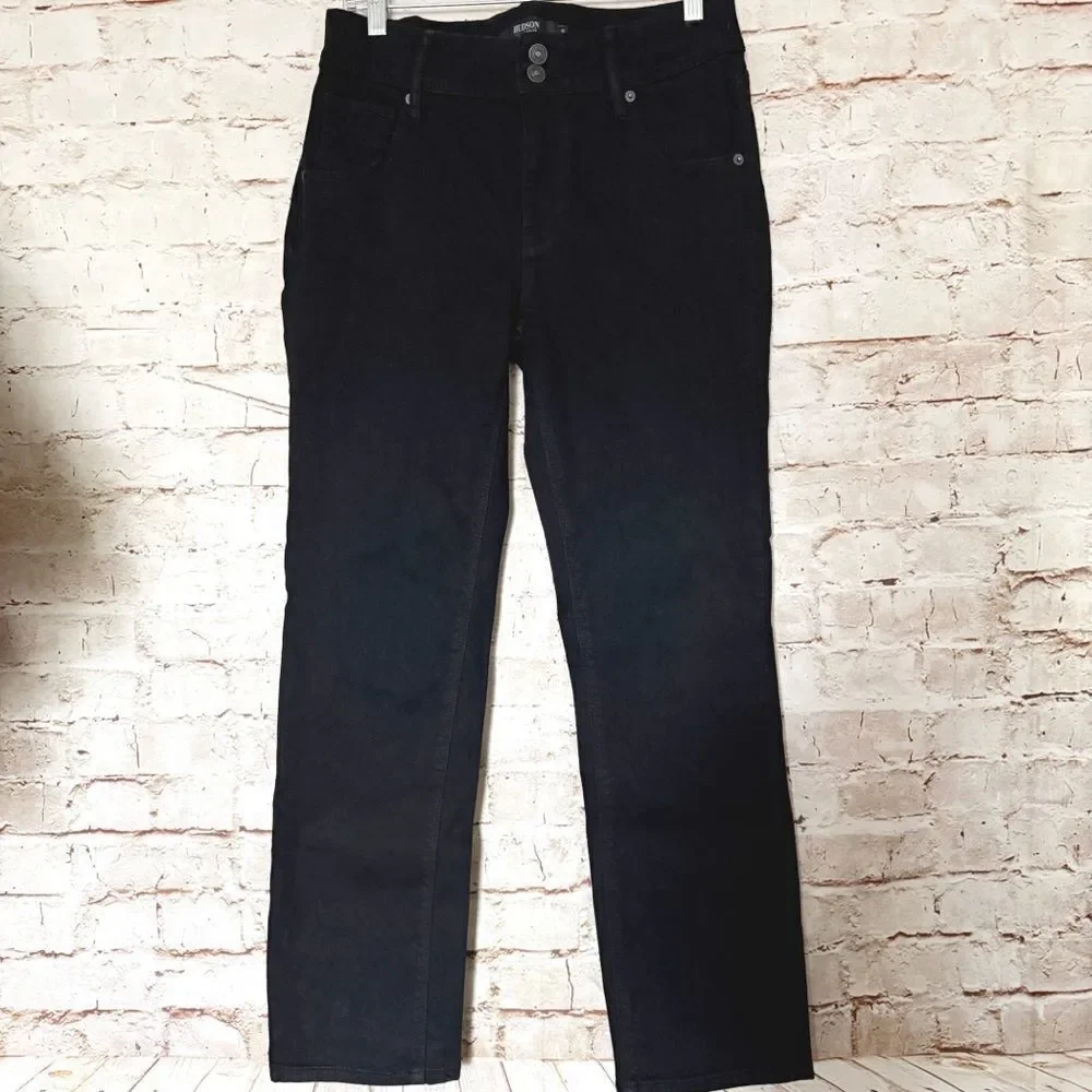 Hudson straight leg jeans flap pocket